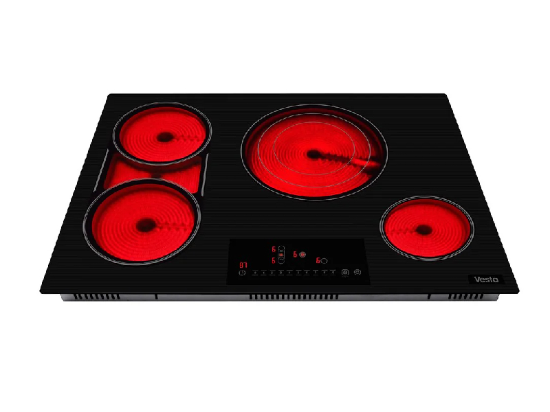 30" Vesta Maine Electric Ceramic Cooktop with Bridge Element - VCE-MAINE-30BK