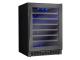 24" Silhouette Single Zone Wine Cellar in Black Stainless Steel  - SSWC056D1B-S