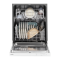 24" Whirlpool 55 DBA Quiet Dishwasher with Boost Cycle and Pocket Handle - WDP540HAMW