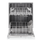 24" Whirlpool 55 DBA Quiet Dishwasher with Boost Cycle and Pocket Handle - WDP540HAMW