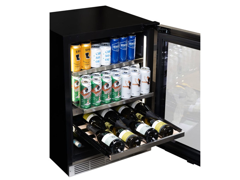 24" Silhouette Pro Gen 3 Built-in Wine and Beverage Center in Stainless Steel - SPRWBC052D3SS