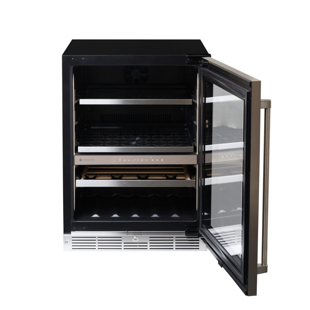 24" Silhouette Pro Gen 3 Built-in Wine and Beverage Center Panel-Ready - SPRWBC052D3SS-P