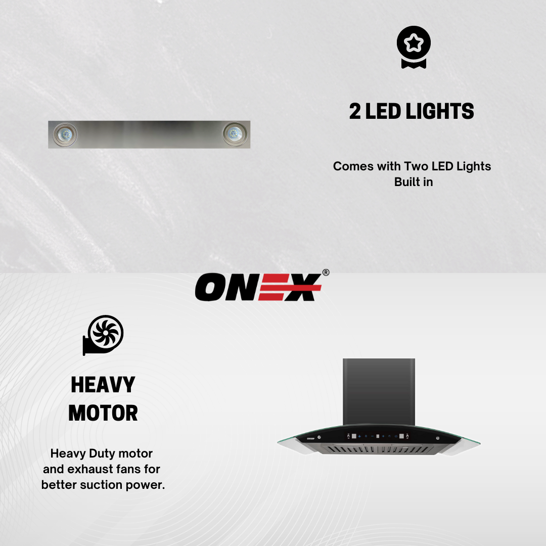30" Onex Wall Mount Range Hood in Black Stainless Steel - OGF330-BL