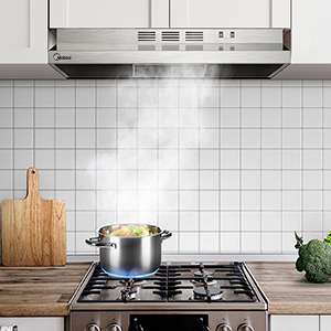 30" Midea 200 CFM Convertible Under-the-Cabinet Range Hood - MVU30W2AST