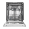 24" Midea Built-In Top Control Stainless Steel Dishwasher - MDT24P3CST