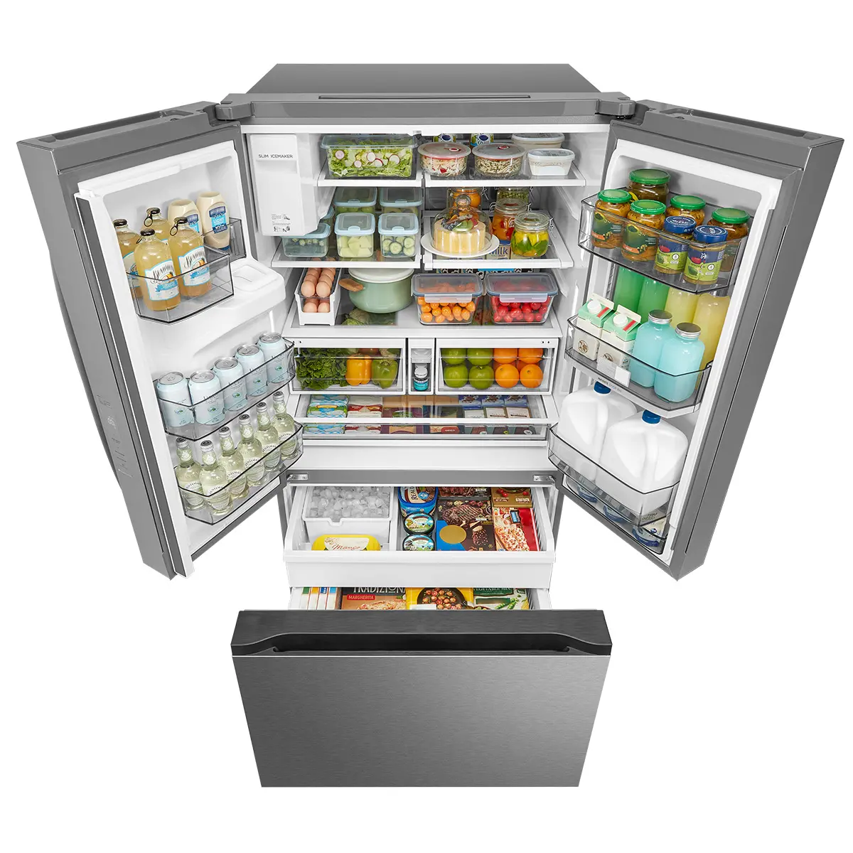 36" Midea 28.9 Cu. Ft. Standard Depth French Door Refrigerator with OneTouch AutoFill Dispenser - MRF29D9BST