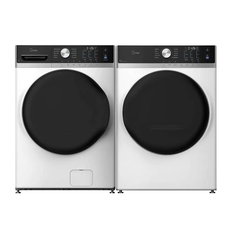 27" Midea 5.2 Cu. Ft. Front Loading Washer With Steam Care - MLHW52S7AWW