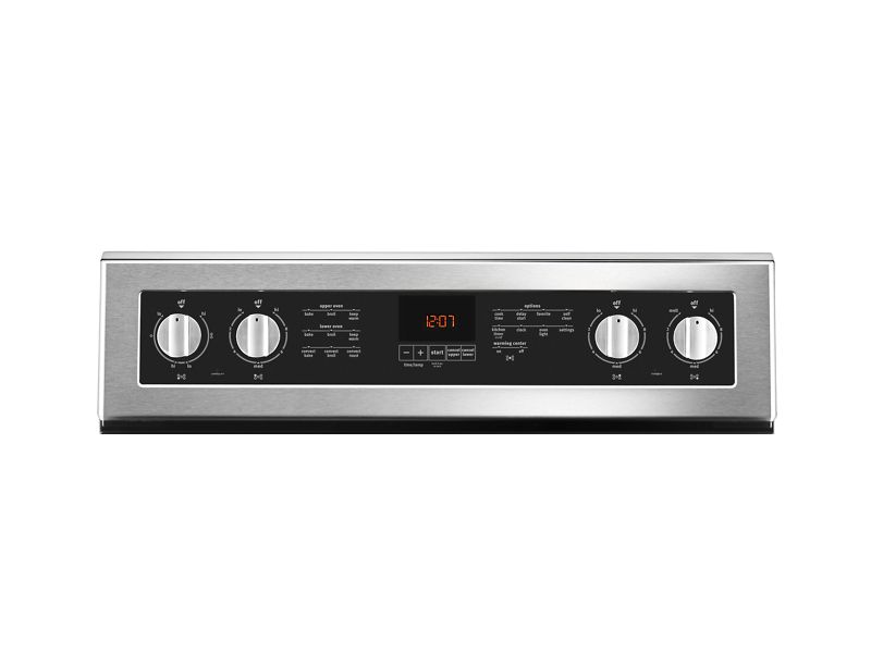30" Maytag 6.7 Cu. Ft. Double Oven Electric Range With True Convection - YMET8800FZ
