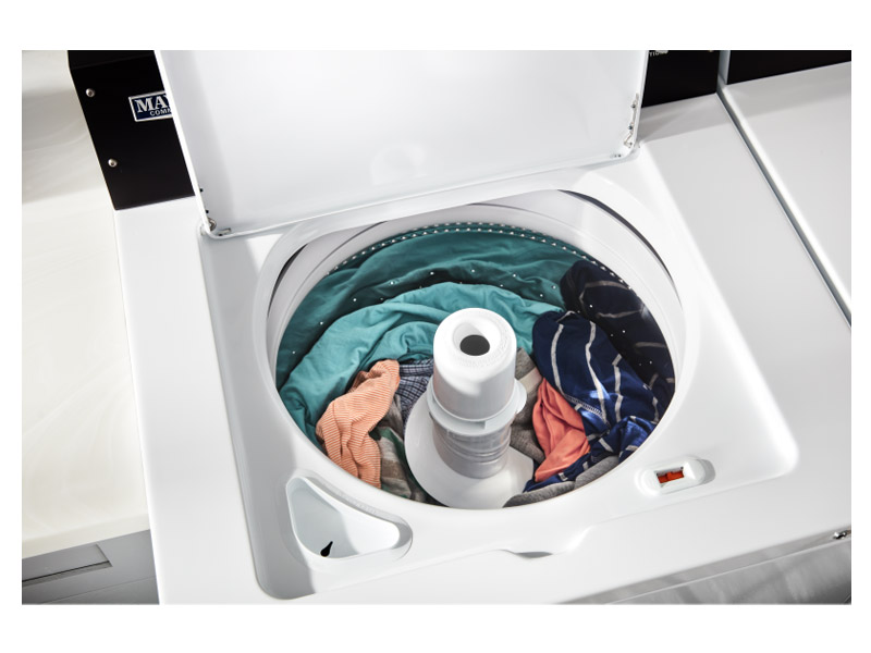 27" Maytag 3.5 Cu. Ft. Commercial-Grade Residential Agitator Washer in White - MVWP586GW