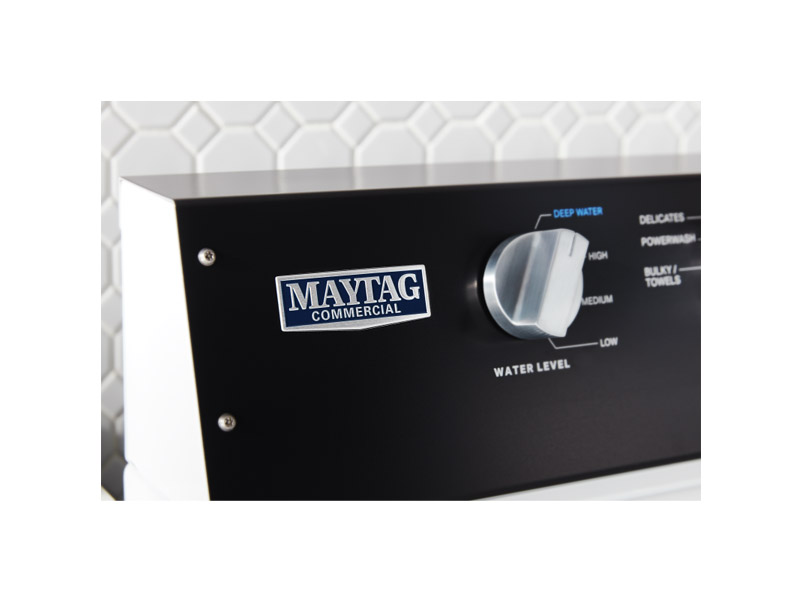 27" Maytag 3.5 Cu. Ft. Commercial-Grade Residential Agitator Washer in White - MVWP586GW