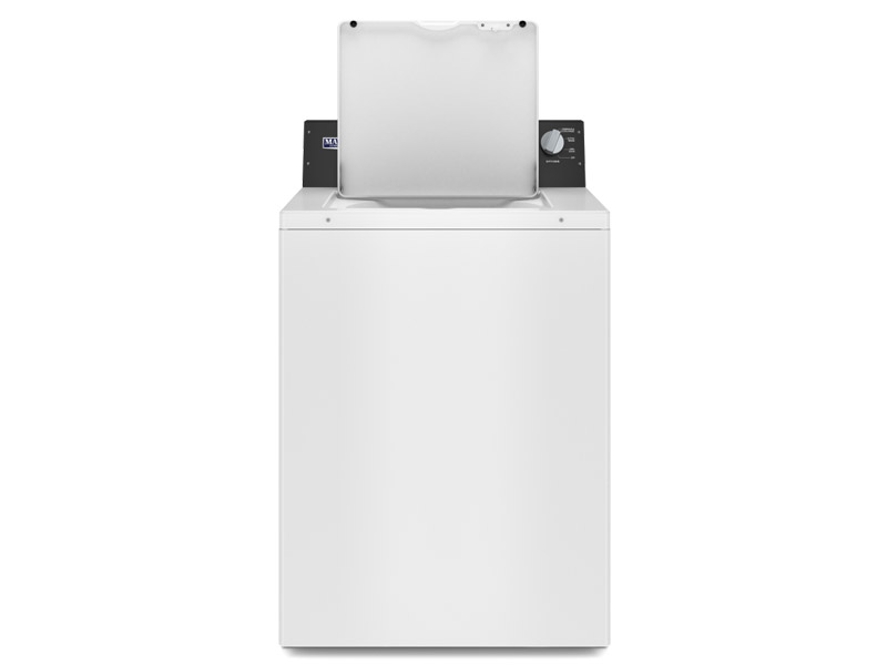 27" Maytag 3.5 Cu. Ft. Commercial-Grade Residential Agitator Washer in White - MVWP586GW