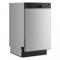 18" Whirlpool Half Load Cycle Dishwasher with Triple Spray Arms - WDFS5118SS
