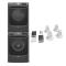 27" Maytag 5.5 Cu. Ft. Front Load Washer  7.3 Cu. Ft. Dryer and Stacking Kit - W10869845-MHW6630MBK-MGD6630MBK