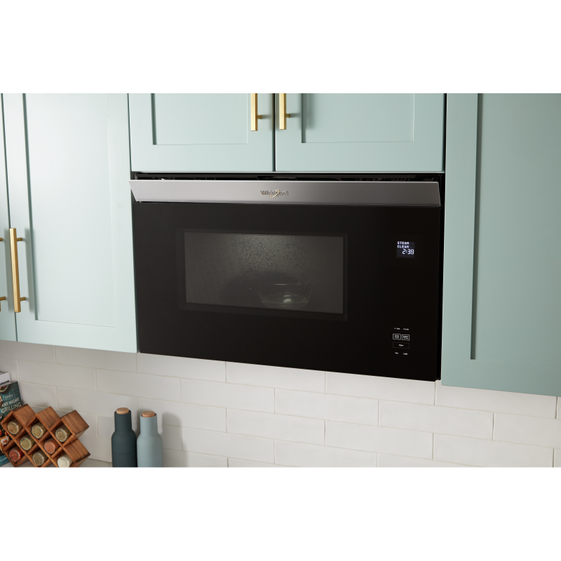 Whirlpool 1.1 Cu. Ft. Flush Mount Microwave with Turntable-Free Design in White - YWMMF5930PW